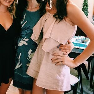 Pink Anthropologie Romper